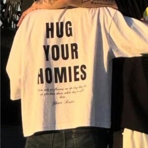 Ghetto Rodeo Hug Your Homies white t shirt sz xl